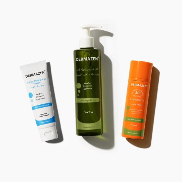 Pack nettoyage ac, hydratation et protection peau grasse