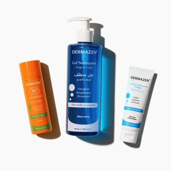 Pack nettoyage, hydratation et protection peau grasse